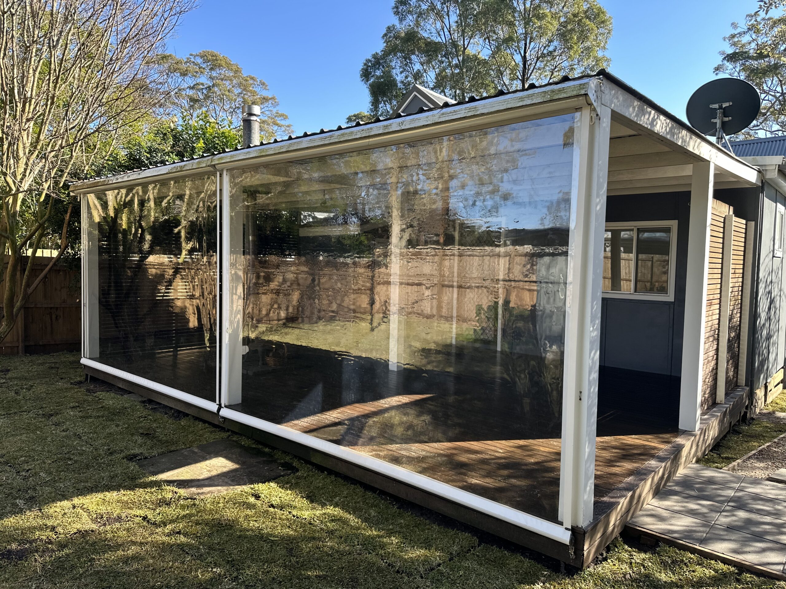 New awning fabric
